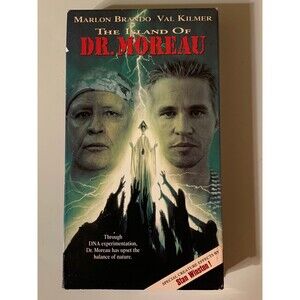 The Island Of Dr Moreau VHS Video Tape Marlon Brando Val Kilmer